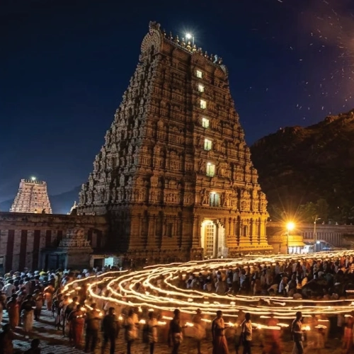 Arunachaleswarar Temple – Agni Lingam (Fire Element) Tiruvannamalai, Tamil Nadu